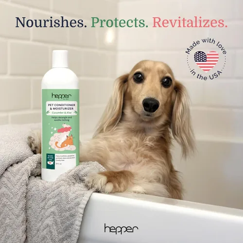 Miniatura 2 de Hepper Acondicionador e hidratante para mascotas: acondicionador y desenredante perfumado para perros. Perfecto para cabello largo, pelo corto, piel