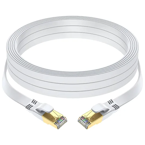 Miniatura 17 de Cable Ethernet Cat 8 de 10 pies, cable de red LAN de internet de alta velocidad para exteriores e interiores de servicio pesado, cable de conexión