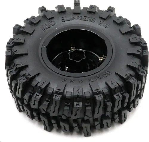 Miniatura 6 de HOBBYSOUL RC Crawler 2.2 Beadlock Ruedas y neumáticos de 4.882 in de alto, suaves y pegajosos, llantas hexagonales de 0.472 in para actualizaciones