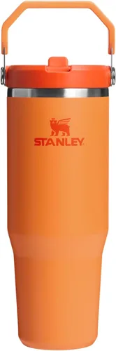 Miniatura 108 de Stanley IceFlow - Vaso con pajilla abatible con asa, de 20 onzas, tapa giratoria y popote abatible, botella de agua resistente a fugas, acero