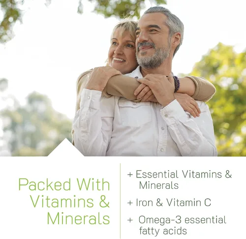 Miniatura 4 de Irwin Naturals Only One Liquid Gel Multi con Hierro Vitaminas esenciales diarias, minerales, antioxidantes, Omega-3 y Super Alimentos Verdes - 60