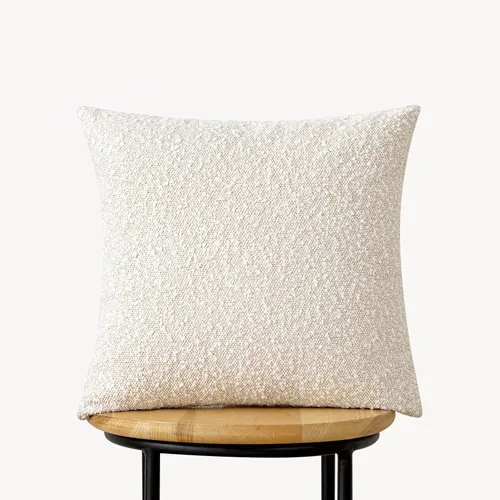 Miniatura 4 de Paquete de 1 Funda de Cojín Decorativo Funda de Almohada con Textura Bouclé Cuadrada para Sofá Cojín Decoración del Hogar para Sala de Estar Funda