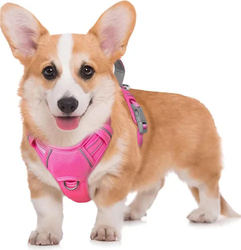 Miniatura 79 de BARKBAY Arnés para Perro Sin Tirones Talla Grande Arnés Reflectante para Perro con Clip Frontal y Asa de Control Fácil para Caminar Entrenar Correr