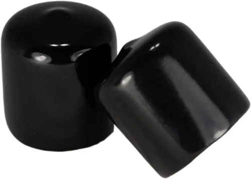 Miniatura 18 de Prescott Plastics Tapones de plástico flexibles de 1/2" (12.7 mm) de diámetro exterior, tapas redondas de tubo de metal negro, inserciones fuertes