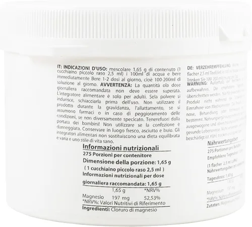 Miniatura 8 de 1 libra de cloruro de magnesio hexahidrato Ingredientes de grado farmacéutico Polvo de cristal Pure Ph. EUR., BP, USP, 100% Heiltropfen®