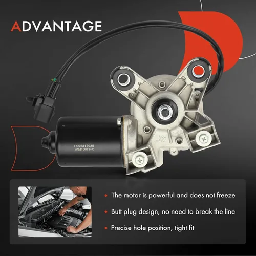 Miniatura 6 de A-Premium Motor del limpiaparabrisas delantero compatible con Chevrolet Captiva Sport 2008-2015 y Saturn Vue 2008-2010, Sport Utility, 4 pines