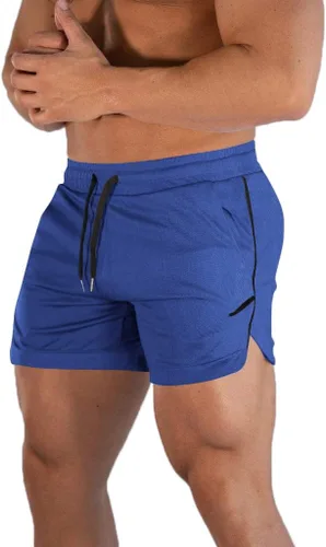Miniatura 13 de FLYFIREFLY Pantalones cortos de entrenamiento de gimnasio para hombre, ligeros, atléticos, pantalones cortos para entrenamiento de culturismo