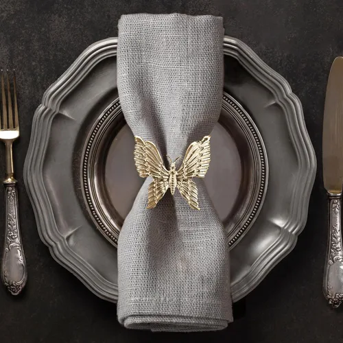 Miniatura 8 de Decozen Juego de 4 servilleteros blancos con diseño de perlas, festivo, decoración de mesa para vacaciones, bodas, cumpleaños, cocina, decoración