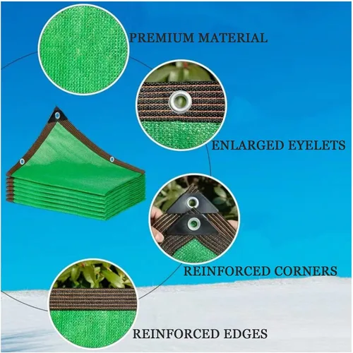 Miniatura 2 de Red de sombra para exteriores, 2x4/3x5/4x4/4x6/16.4x19.7 ft, cubierta de invernadero, tela de sombra resistente a los rayos UV, vela