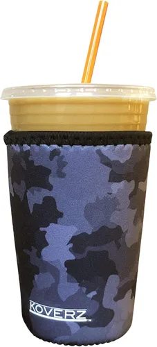 Miniatura 35 de Funda Koverz para café helado, funda aislante de neopreno para taza, se ajusta a una taza de café de 32 Oz., lavable y reutilizable, accesorios