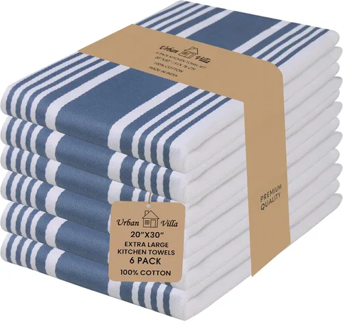 Miniatura 44 de Urban Villa Juego de 8 paños de cocina de algodón, altamente absorbentes, súper suaves, de secado rápido, de 12 x 12 pulgadas, para limpieza y 005
