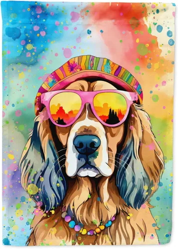 Miniatura 71 de Caroline's Treasures DAC2448GF - Bandera de jardín con diseño de perro afgano hippie Dawg, bandera decorativa para patio exterior, patio, obras