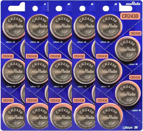 Miniatura 10 de Murata Batería CR2430 DL2430 ECR2430 3V Litio Moneda Celda (5 Baterías)