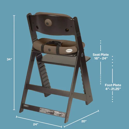 Miniatura 4 de Keekaroo Silla Infantil con Cojines Confort en Espresso y Aqua, 0055224KR-0001