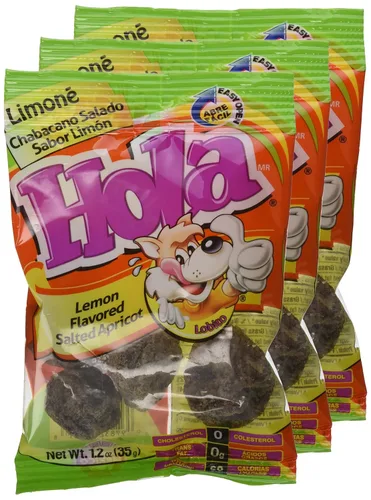 Miniatura 2 de Saladitos Sabor Limon - Saladulces HOLA Lobito - Albaricoque Salado con Sabor a Limón - 1.2 oz - 3