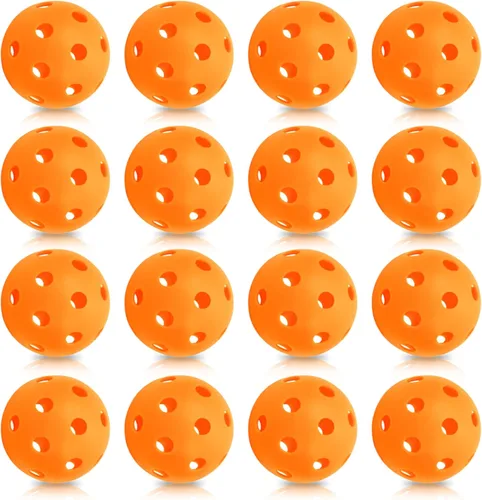Miniatura 9 de Paquete de 16 pelotas de béisbol de plástico, bolas huecas para práctica de bateo ligera, pelotas de entrenamiento para interiores y exteriores