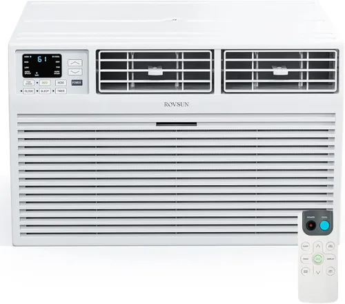 Miniatura 8 de ROVSUN Aire acondicionado a través de la pared de 12000 BTU con control remoto, unidad de CA de pared 4 en 1, calentador, deshumidificador