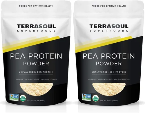 Terrasoul Superfoods Proteína orgánica de guisante, 3 libras