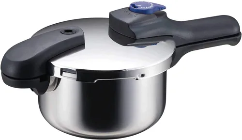 Miniatura 11 de Pearl Metal HB-5136 - Olla a presión, 1.3 galones (5.5 L), ambas manos, fondo de 3 capas, conmutable, Quick Eco Plateado (sliver)