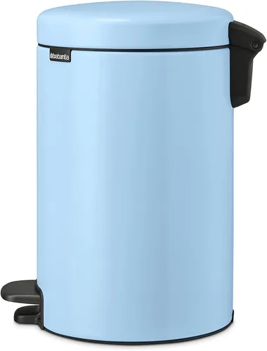 Miniatura 3 de Brabantia NewIcon - Cubo de basura con pedal de cierre suave para cocina, con cubo extraíble, 3.2 galones, azul soñado Azul (Dreamy Blue)