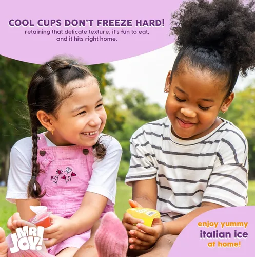 Miniatura 6 de Mr. Joy Soft Italian Ices - Paquete variado de mini tazas frías de sabores surtidos no congelados (40 x 1.34 onzas) - Freeze & Enjoy - 40 mini tazas