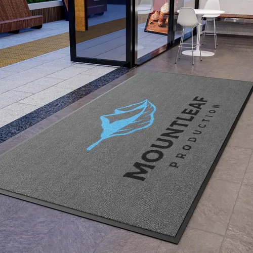 Miniatura 10 de Alfombrillas comerciales personalizadas para puertas Alfombra con logotipo personalizado Texto de entrada Alfombra para entrada con respaldo de goma