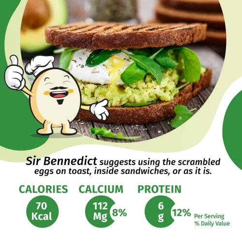 Miniatura 2 de Eggylicious Mezcla para Huevos Revueltos – Hecha con Huevos Enteros Libres de Hormonas/Rica en Proteína – Desayuno Fácil y Delicioso – Ideal