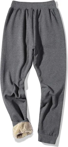 Miniatura 36 de MACHLAB Pantalones deportivos térmicos de forro polar para hombre, pantalones de chándal gruesos y cálidos para invierno