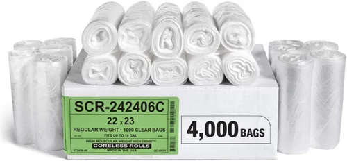 Miniatura 12 de Aluf Plastics - Bolsas de basura de 7-10 galones (paquete comercial de 1000 unidades) - Serie de reducción de fuente, valor de alta densidad