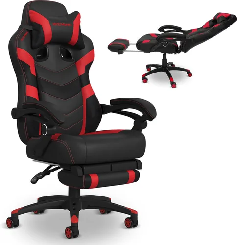 Miniatura 10 de RESPAWN 110 Pro Silla Ergonómica para Juegos con Reposapiés para Adultos - Cómoda Silla Reclinable de Oficina para Juegos con Soporte Lumbar