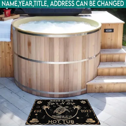 Miniatura 2 de V VIBEPY Decoración personalizada de neón para bañera de hidromasaje, decoración de baño, felpudo de granja, regalo para la familia (01) - 16 x 24