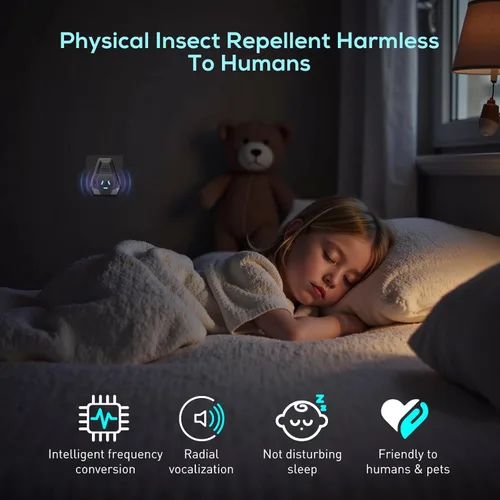Miniatura 5 de 2026 Repelente ultrasónico y repelente de insectos para interiores, ultrasónico y repelente para cucarachas, roedores, ratones, insectos, mosquitos