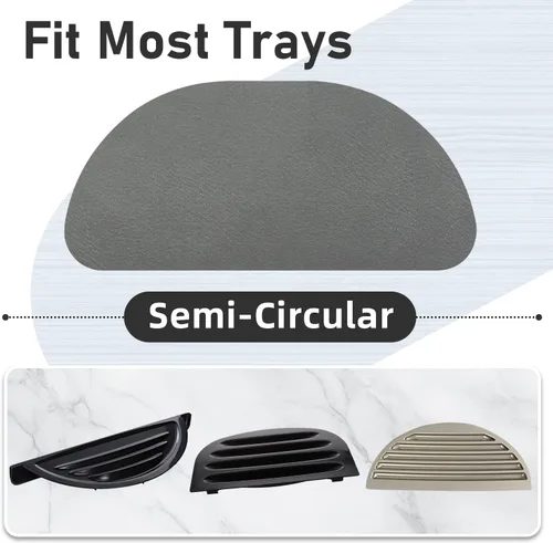 Miniatura 6 de LOPNUR Bandeja de Goteo para Refrigerador Paquete de 2: Atrapador de Goteo Recortable para Refrigerador, Tapete de Goteo para Dispensador de Agua