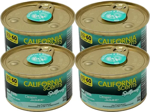 Miniatura 7 de California Scents Ambientador en Lata a Prueba de Derrames en Aromas de Jazmín del Desierto, Vainilla de Monterey y Cerezo Coronado: Mejor Jazmín