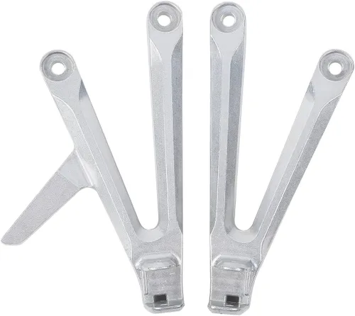 Miniatura 7 de TCT-MOTORPARTS Reposapiés del pasajero trasero Estriberas Soportes aptos para Honda CBR600RR 05-06 Plata