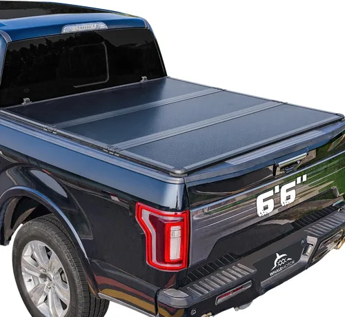 Miniatura 12 de Cubierta de caja de camioneta plegable y rígida compatible con Ford F150 F-150 2015-2025 5.5 pies de caja corta, estilo tri-doblez