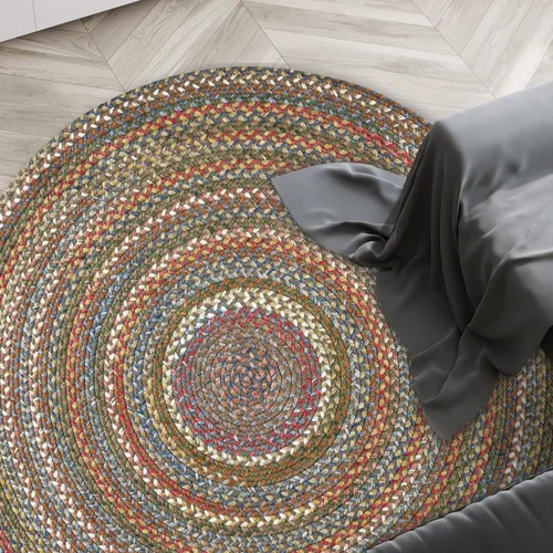 Miniatura 39 de Rhody Rug Country Jewel CJ35 - Alfombra trenzada ovalada de bronce de 2 x 3 pies, decoración del hogar, alfombra de piso o alfombra de dormitorio