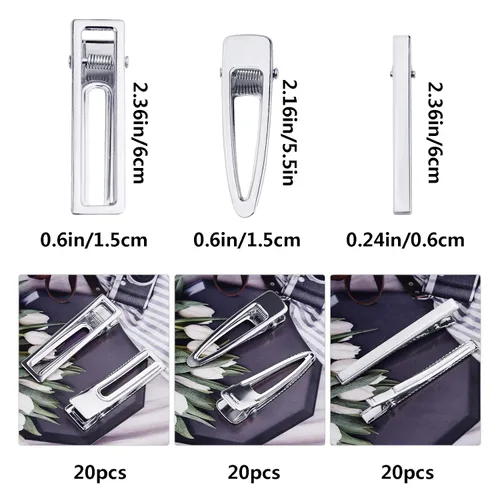 Miniatura 2 de 60 pinzas para el cabello para moldes de resina de silicona, pinzas de lazo para el cabello, horquilla de perla, accesorios para el cabello