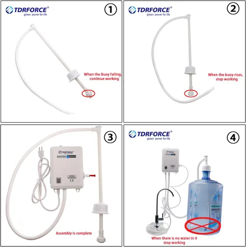 Miniatura 7 de Bomba dispensadora de garrafón de agua de 5 galones Dispensador automático de agua Bomba dispensadora de agua embotellada Sistema de bomba