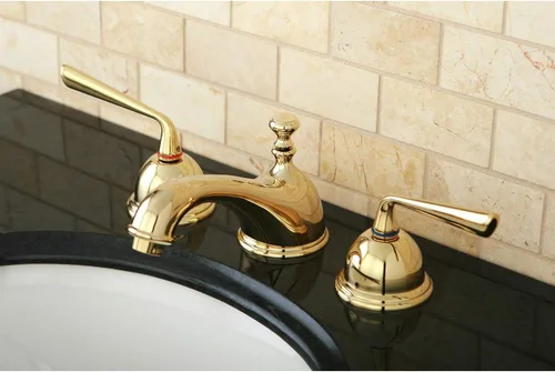 Miniatura 2 de Kingston Brass KS3962ZL Grifo de Lavabo de Salvia de Plata, Latón Pulido
