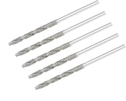 Miniatura 4 de uxcell Brocas de acero de alta velocidad de la torsión del diamante de 0.035 in para las baldosas de piedra de cristal de las conchas del mar 5