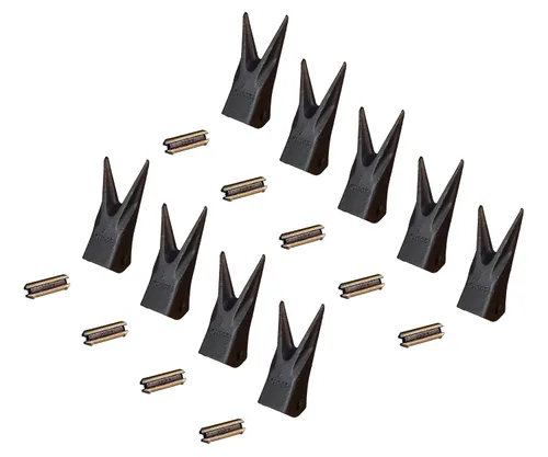 Miniatura 12 de Retroexcavadora/excavadora Twin Tiger Rock Dientes de cucharón con pasadores - 230WTL, 23WTL, 230PN (15)