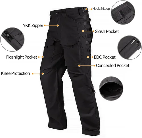 Miniatura 3 de Free Soldier - Pantalones tácticos tipo cargo para hombre para uso en exteriores