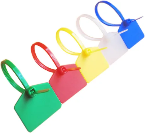 Etiquetas de envío impermeables, etiquetas de nailon autobloqueables multicolor para etiquetar, etiquetas de identificación de equipaje, etiquetas