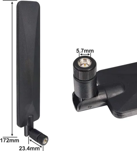 Miniatura 5 de Reemplazo de cámara de rastro celular 12dbi de alta ganancia SMA amplificador de antena macho para Spypoint LM2 Flex Flex-S Flex-M Flex-M Flex-Dark