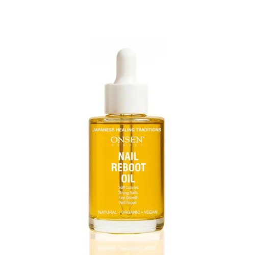 Onsen Secret Aceite de reparación de uñas y cutículas (1.3 fl oz), fórmula de aceite seco, tsubaki japonés, árbol de té y jojoba, fortalece las