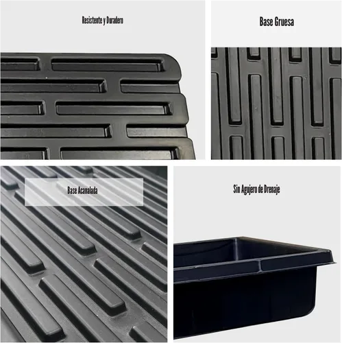 Miniatura 4 de RooTrimmer Paquete de 10 bandejas 1020, bandejas extragruesas y resistentes para iniciar semillas, sin agujeros, sin fugas, planos, reutilizables