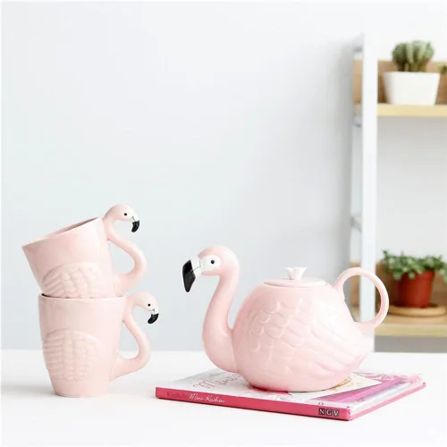 Miniatura 6 de JointVictory Taza de café de flamenco rosa de 15 onzas, taza de flamenco, regalo de Navidad y cumpleaños para mujeres, esposa, día de la madre