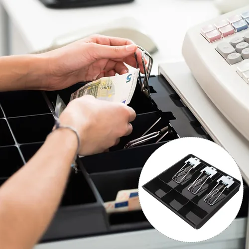 Miniatura 2 de NUOBESTY Accesorio de inserción de cajón de caja registradora de 3 ranuras para pequeñas empresas