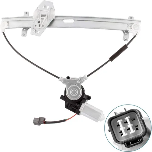 Miniatura 2 de 741-307 Elevalunas eléctrico delantero derecho con motor lado del pasajero para Honda Accord 2003 2004 2005 2006 2007 I4 2.4L V6 3.0L Sedán